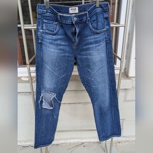 Agolde Straight Leg Ripped Jeans Size 29